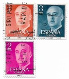 Spania - Marci diverse (3 buc.), 1955-1956 - obliterate