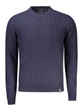 Cumpara ieftin Pulover pe gat barbati, Regular fit, bleumarin, M