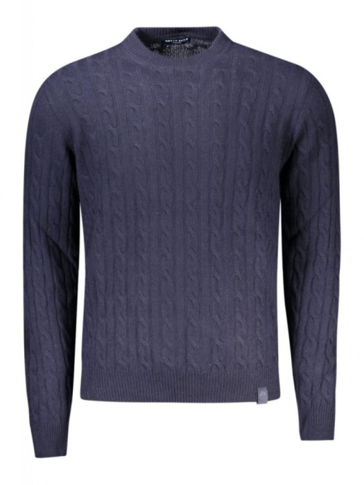 Pulover pe gat barbati, Regular fit, bleumarin, M