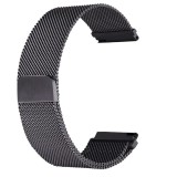 Cumpara ieftin Curea metalica compatibila Huawei Watch GT 2 Pro, telescoape Quick Release, Milanese Loop, Negru
