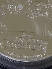 Niue 2022 - 2 USD - Disney - Piratii din Caraibe 5 - Silent Mary - 1 OZ