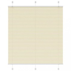 vidaXL Jaluzea plisată Crem 115x100 cm Lățime țesătură 114,4 cm 4015282