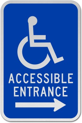Accessible Entrance Right Arrow foto