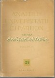 Analele Universitatii C. I. Parhon - Anul X