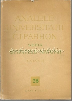 Analele Universitatii C. I. Parhon - Anul X foto