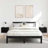 Noptiere, 2 buc., negru, 40x30x30 cm, lemn prelucrat