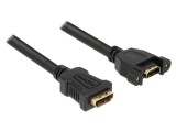 Cablu HDMI DELOCK 0,25m Negru 28AWG Soclu Ambele Părți 85100