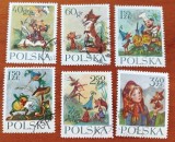 POLONIA-1970-80-''SERII TEMATICE COMPLETE6VAL.stampilate=DESENE pt. COPII -Vezi-Scan