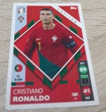 Cartonaș fotbal Cristiano Ronaldo topps attax euro 2024