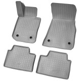 Set de 4 covorase gri cauciuc 3D stil tavita premium pentru BMW Seria 3 G20, G21 din 2019