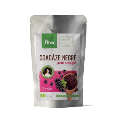 Coacaze Negre Pudra Bio Obio 125gr foto