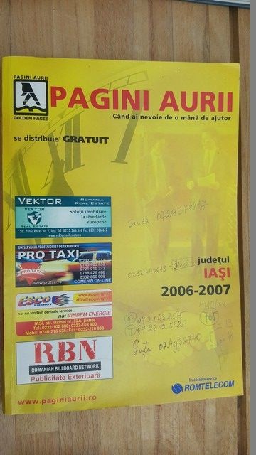 Pagini aurii Iasi 2006-2007