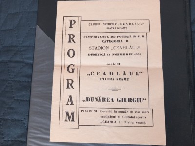 Program Ceahlaul P N - Dunarea Giurgiu foto