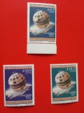 PARAGUAY, SPACE - 3 VALORI MNH, Nestampilat