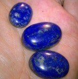 Cumpara ieftin Unic! l0t 3 buc lapis lazuli naturale masive! ideale pentru pandantiv !/ inel