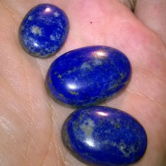 unic! l0t 3 buc lapis lazuli naturale masive! ideale pentru pandantiv !/ inel