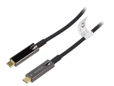 Cablu optic USB 3.1 USB C mufă, 10m negru - DIGITUS foto