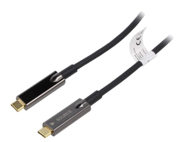 Cablu optic USB 3.1 USB C mufă, 10m negru - DIGITUS