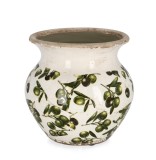 Cumpara ieftin Vaza flori portelan multicolor Masline &Oslash;19x18,5h
