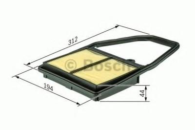 Filtru aer HONDA CIVIC VII Cupe (EM2) (2001 - 2005) BOSCH 1 987 429 176 foto
