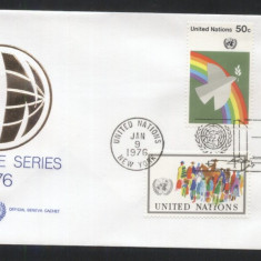 UN New York 1976 Definitives Mi.289-292 FDC UN.054