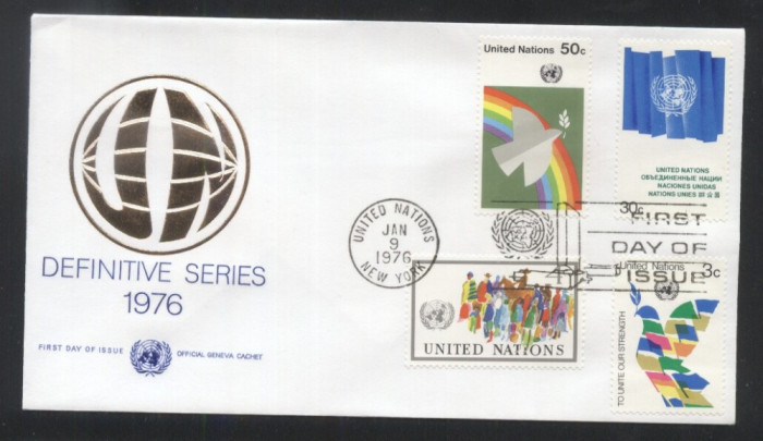 UN New York 1976 Definitives Mi.289-292 FDC UN.054