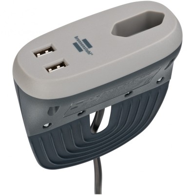 Prelungitor Brennenstuhl Estilo, pentru canapea/pat, 1 priza, 2xUSB 2.1, 3m foto