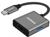 Adaptor USB type C la HDMI 4K30Hz + USB-A, ku31hdmi21, Oem