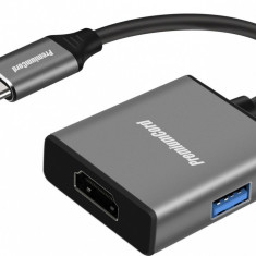 Adaptor USB type C la HDMI 4K30Hz + USB-A, ku31hdmi21