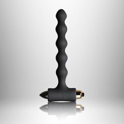 Vibrator Anal Pearls Petite Sensations, Negru, 17 cm foto