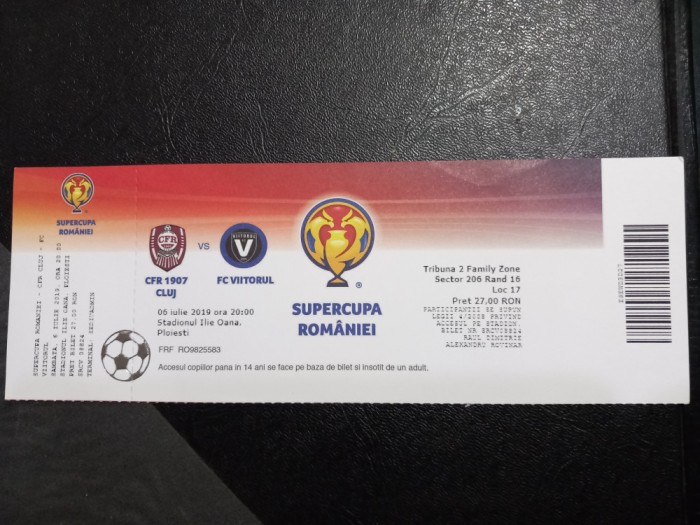 Bilet CFR Cluj - Viitorul Constanta