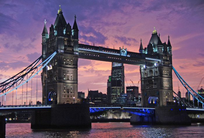 Fototapet Podul Londrei la asfintit, 400 x 250 cm