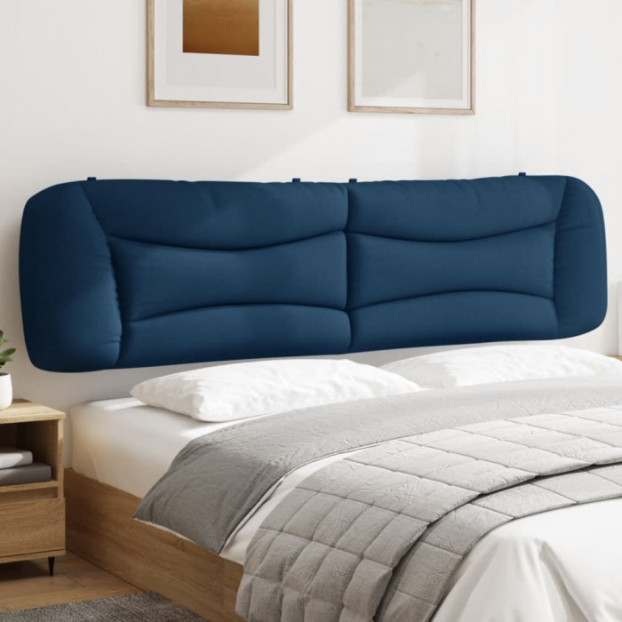 Perna pentru tablie de pat, albastru, 200 cm, material textil GartenMobel Dekor