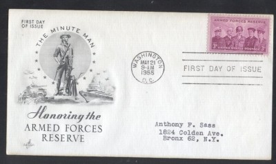 United States 1955 Armed forces reserve FDC K.546 foto