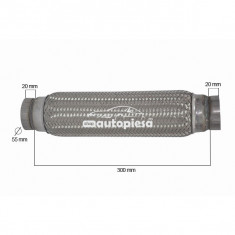 Racord flexibil toba esapament 55 x 300 mm FLANK FL 60103 foto