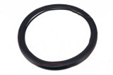 Husa volan FX62 din imitatie de piele marime: M culoare: negru cusatura rosie, Oem