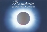 Romania, 2000 lei, eclipsa 1999, pliant, BNR