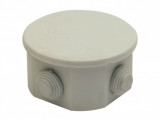 Doza derivatie Bemis BB1-0141-0003, zidarie, capac rotund cu cleme, aparenta, 4 intrari, 70x42mm, IP44