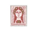 Cehoslovacia 1968 - 100 de ani teatrul din Praga, neuzata