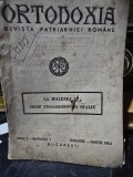 Ortodoxia. Revista Patriarhiei Romane Anul V Nr. 1 1953 La moartea lui Iosif Vissarionovici Stalin