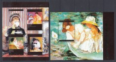 Togo 2014 - Pictura - MARY CASSATT - BL + Colita - MNH foto