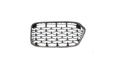 Grila radiator Bmw X2 (F39), 03.2018-2024, model: pachet,M, montare fata, stanga, cromat, Negru lucios; fagure, RapidAuto foto