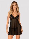 Chemise Latinesa Obsessive, Negru, XS/S