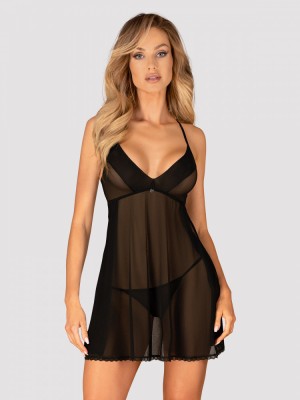 Chemise Latinesa Obsessive, Negru, XS/S foto
