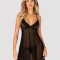 Chemise Latinesa Obsessive, Negru, XS/S
