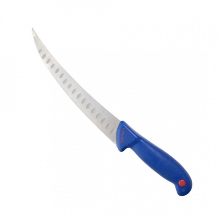 Cutit macelarie profesional curbat pentru dezosat si degresat, maner anti