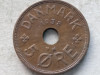 DANEMARCA-5 ORE 1938, Europa, Bronz