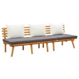 vidaXL Pat de zi, 200x65 cm, lemn masiv de acacia