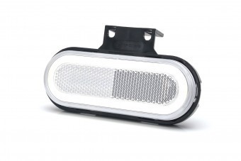 Lampa gabarit alb tip neon W198-1401 cu suport foto