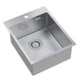 Chiuvetă inox RUSSEL 90 BRUSH NICKEL
